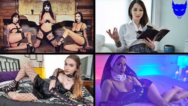 [TeamSkeet Selects] Goth Girls Compilation (Alex Coal, Jewelz Blu, Harlowe Blue & Val Steele)