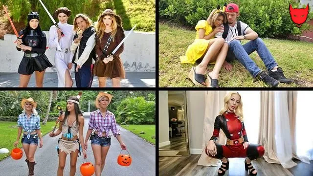 TeamSkeetSelects – Hottest Costumes Compilation – Karlee Grey, Dolly Leigh, Chanel Grey & Madison Summers