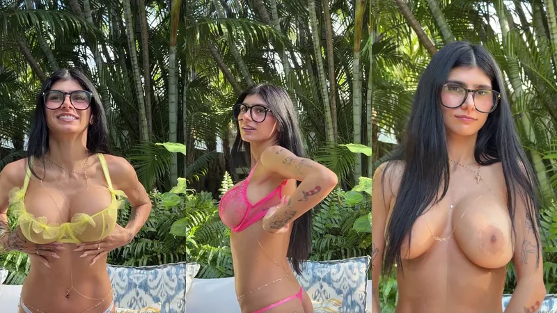 [Only Fans] Mia Khalifa: Naked tests her new lingerie collection